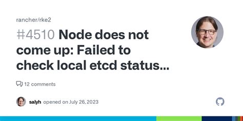 you can set ETCDCTL_API=2, then you can get the right error message. . Failed to check local etcd status for learner management context deadline exceeded